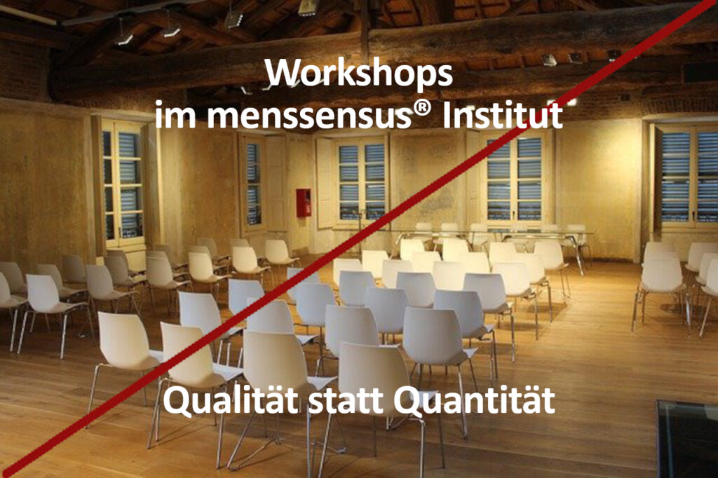 Ablauf der Therapie-Workshops im menssensus Institut Therapiezentrum